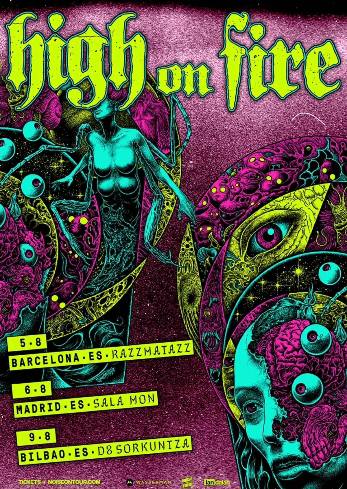 Billets High On Fire (Sala Mon Live - Madrid)