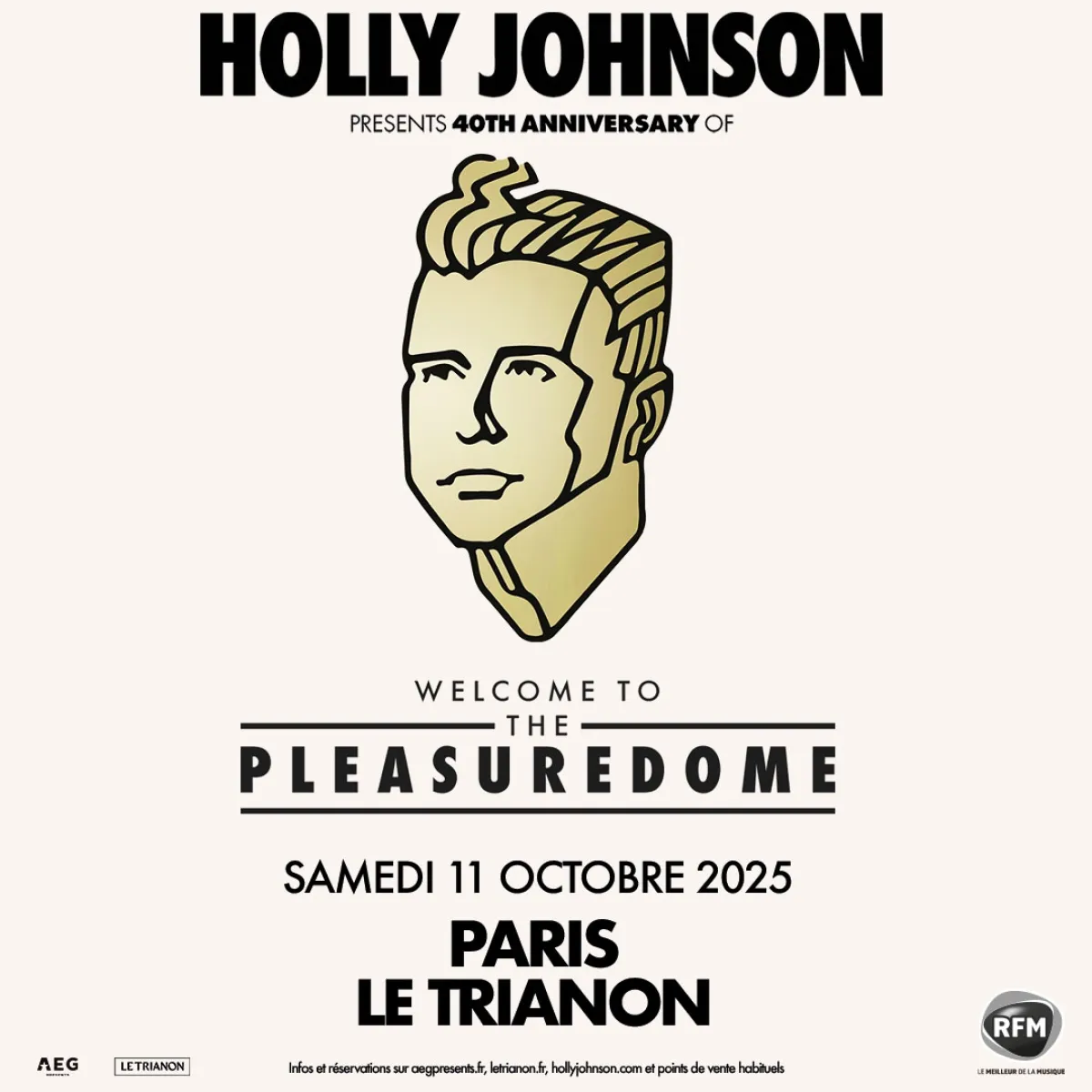 Billets Holly Johnson (Le Trianon - Paris)