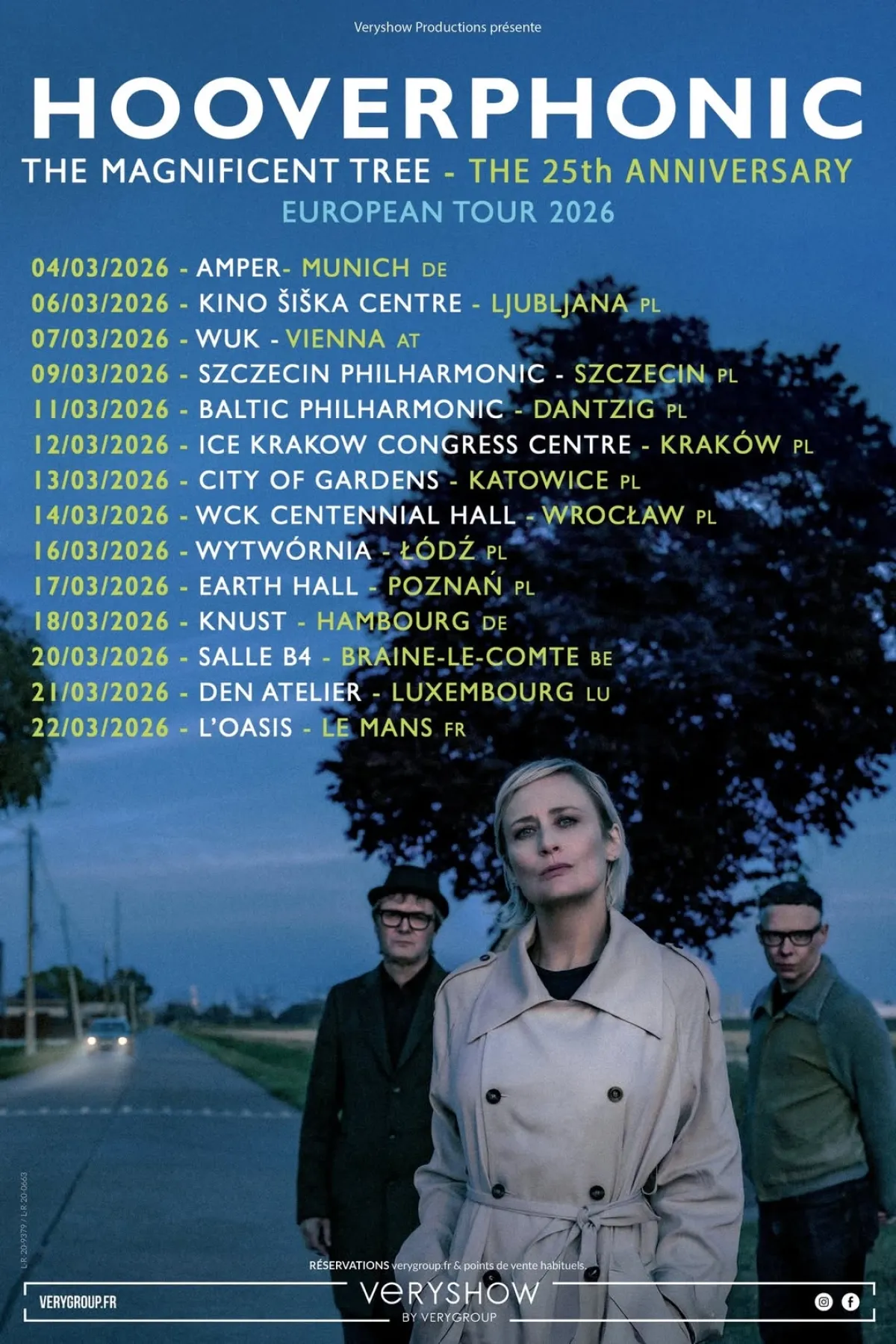 Billets Hooverphonic (Knust - Hambourg)