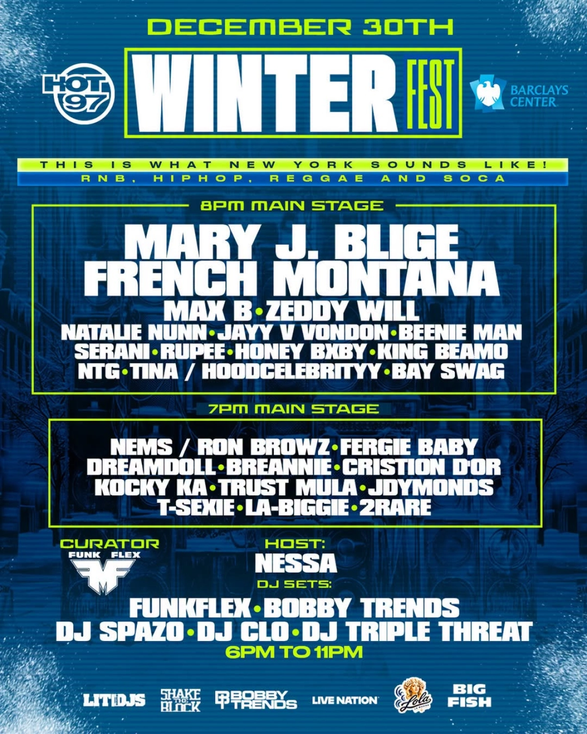 Hot 97 Winter Fest with Mary J. Blige - French Montana - Many More at Barclays Center Tickets
