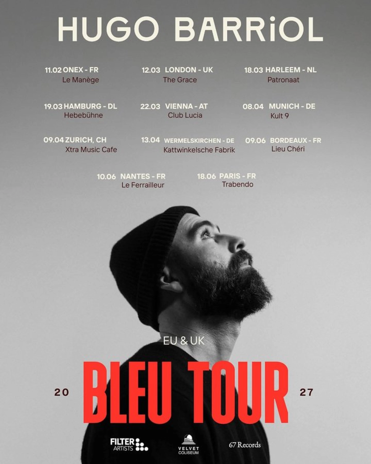 Billets Hugo Barriol (X-Tra - Zurich)