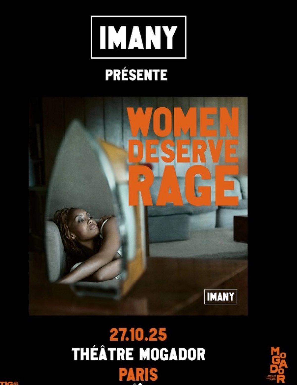 Billets Imany (Theatre Mogador - Paris)