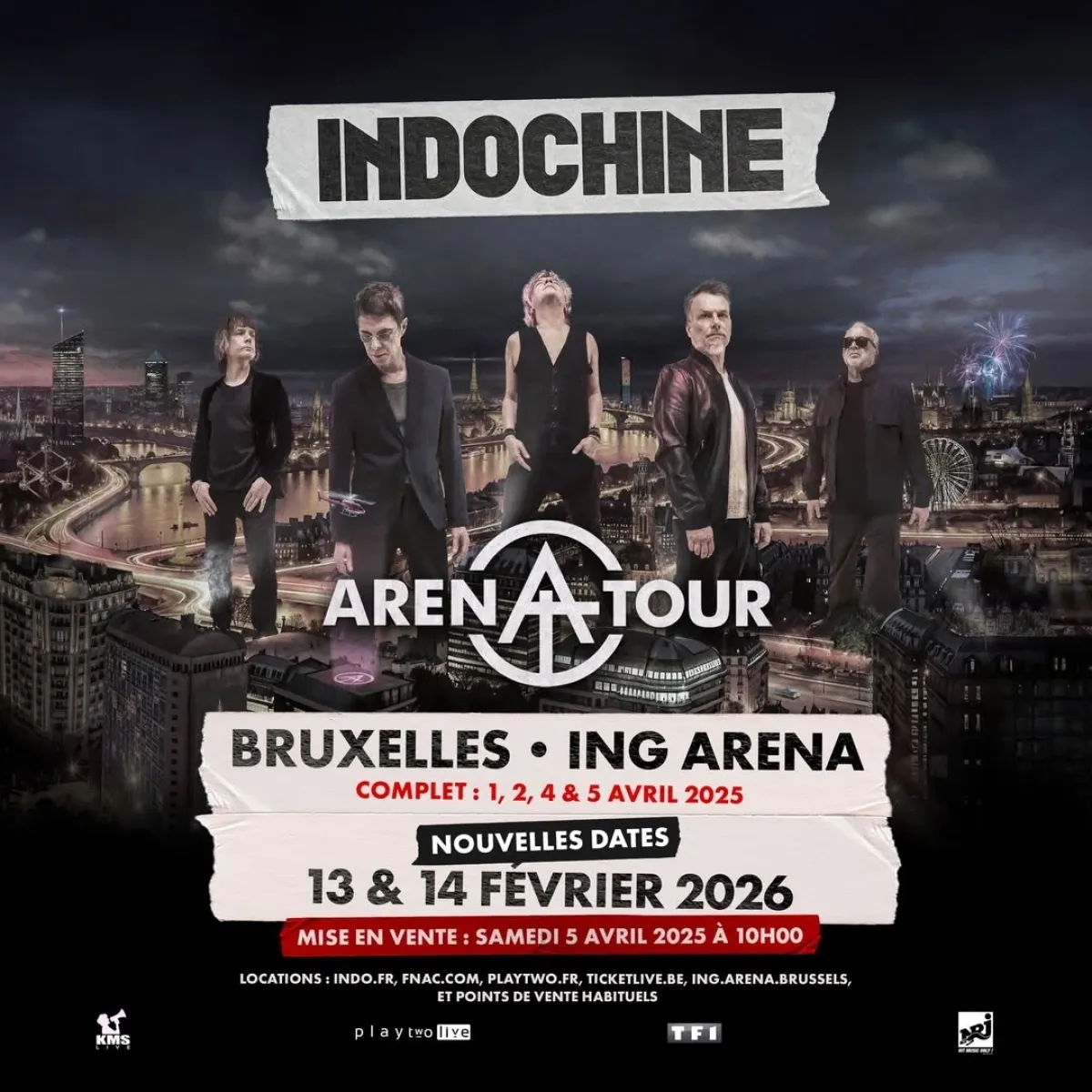 Indochine en ING Arena Tickets