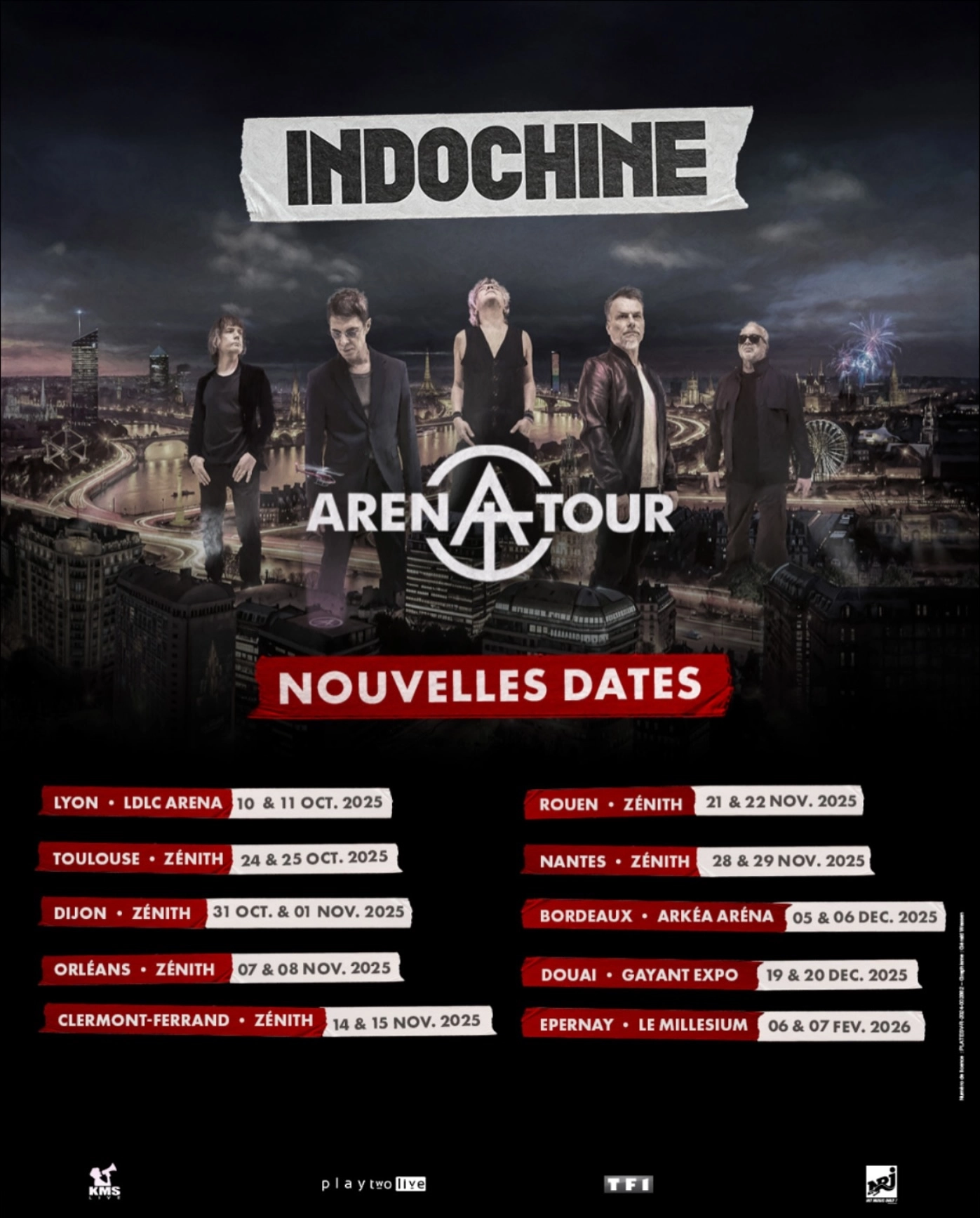 Billets Indochine (Zenith Toulouse - Toulouse)