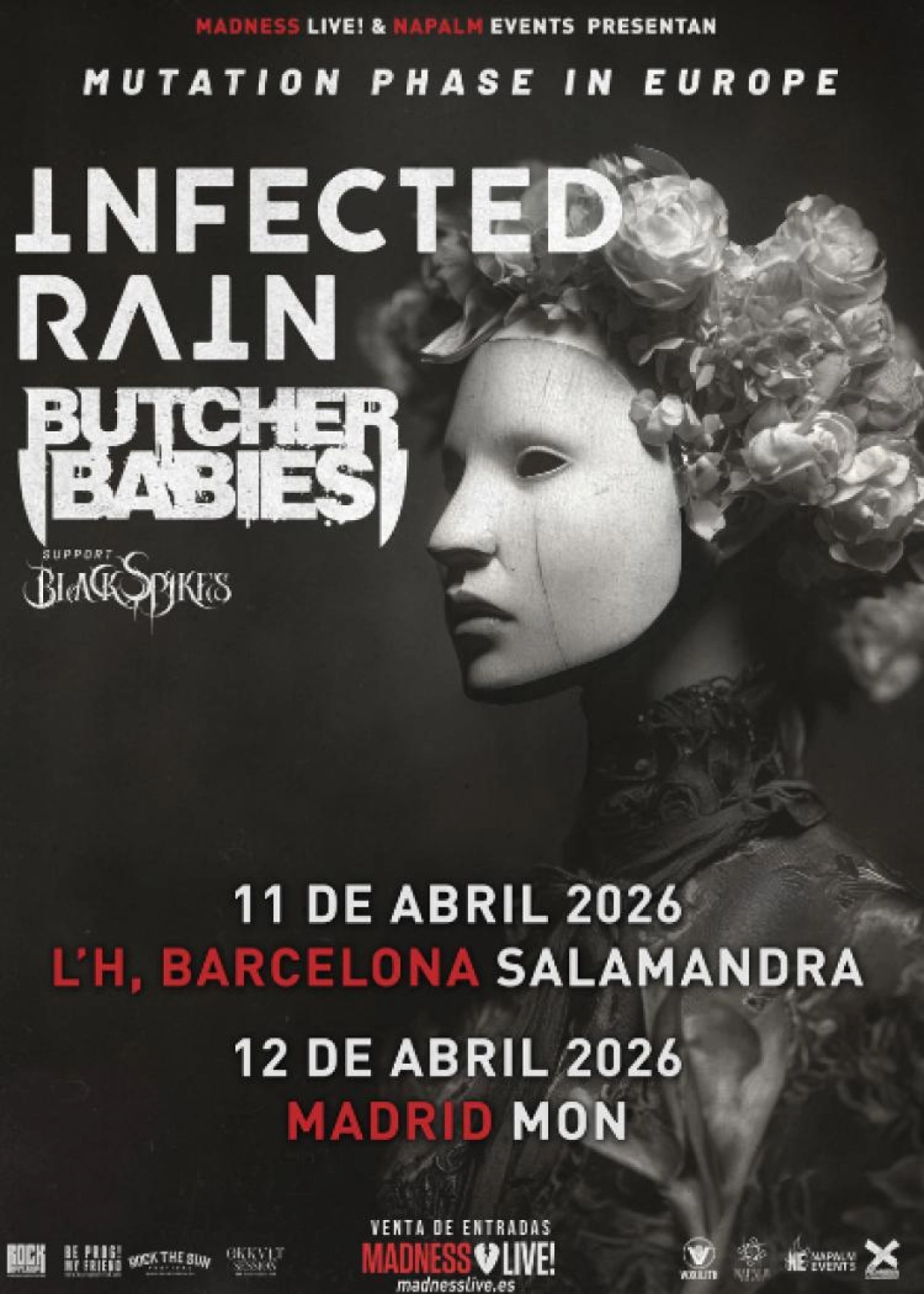 Billets Infected Rain - Butcher Babies (Sala Mon Live - Madrid)