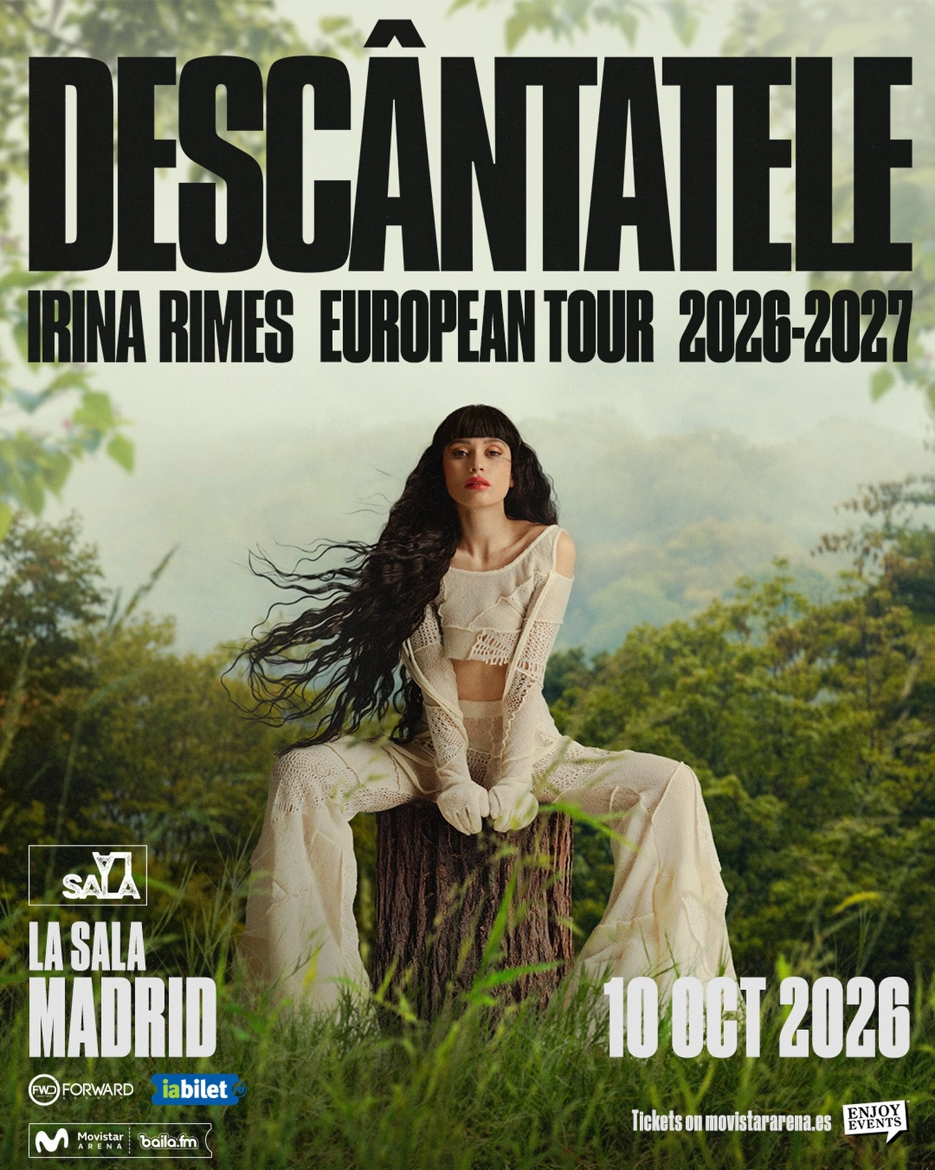 Irina Rimes en Movistar Arena Madrid Tickets