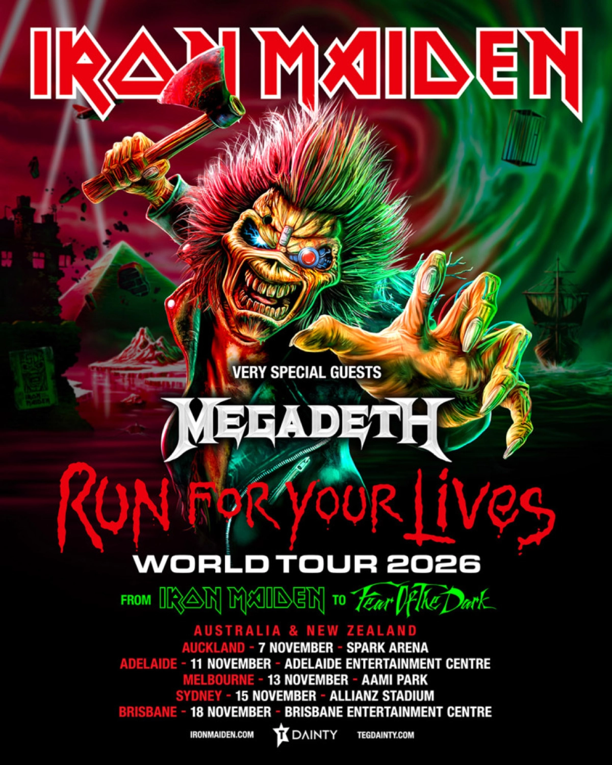 Iron Maiden en Allianz Stadium Sydney Tickets
