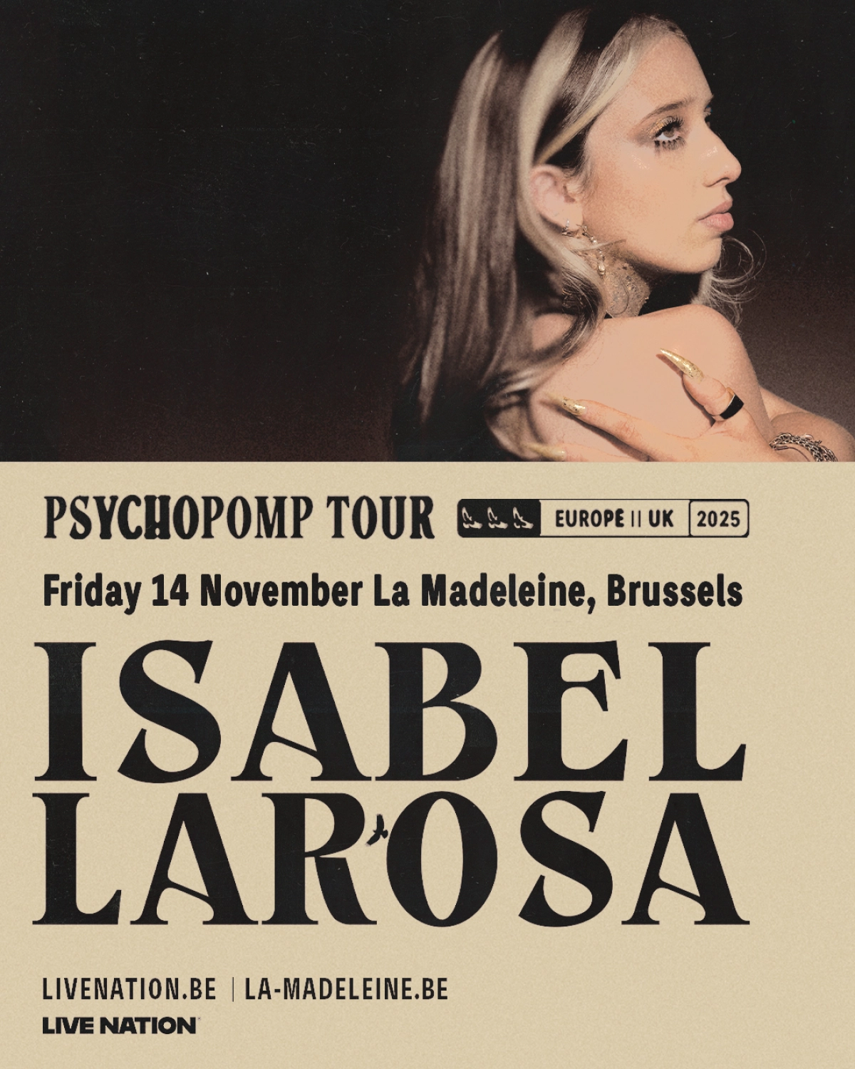 Billets Isabel LaRosa (La Madeleine Bruxelles - Bruxelles)