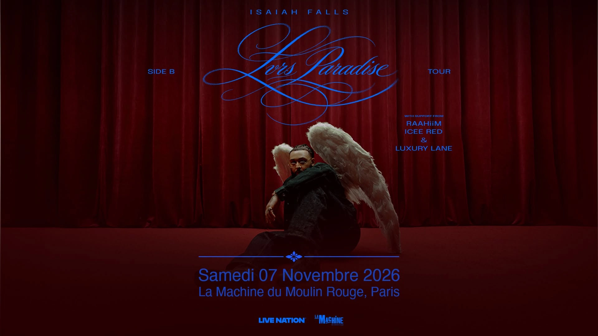 Isaiah Falls at La Machine du Moulin Rouge Tickets