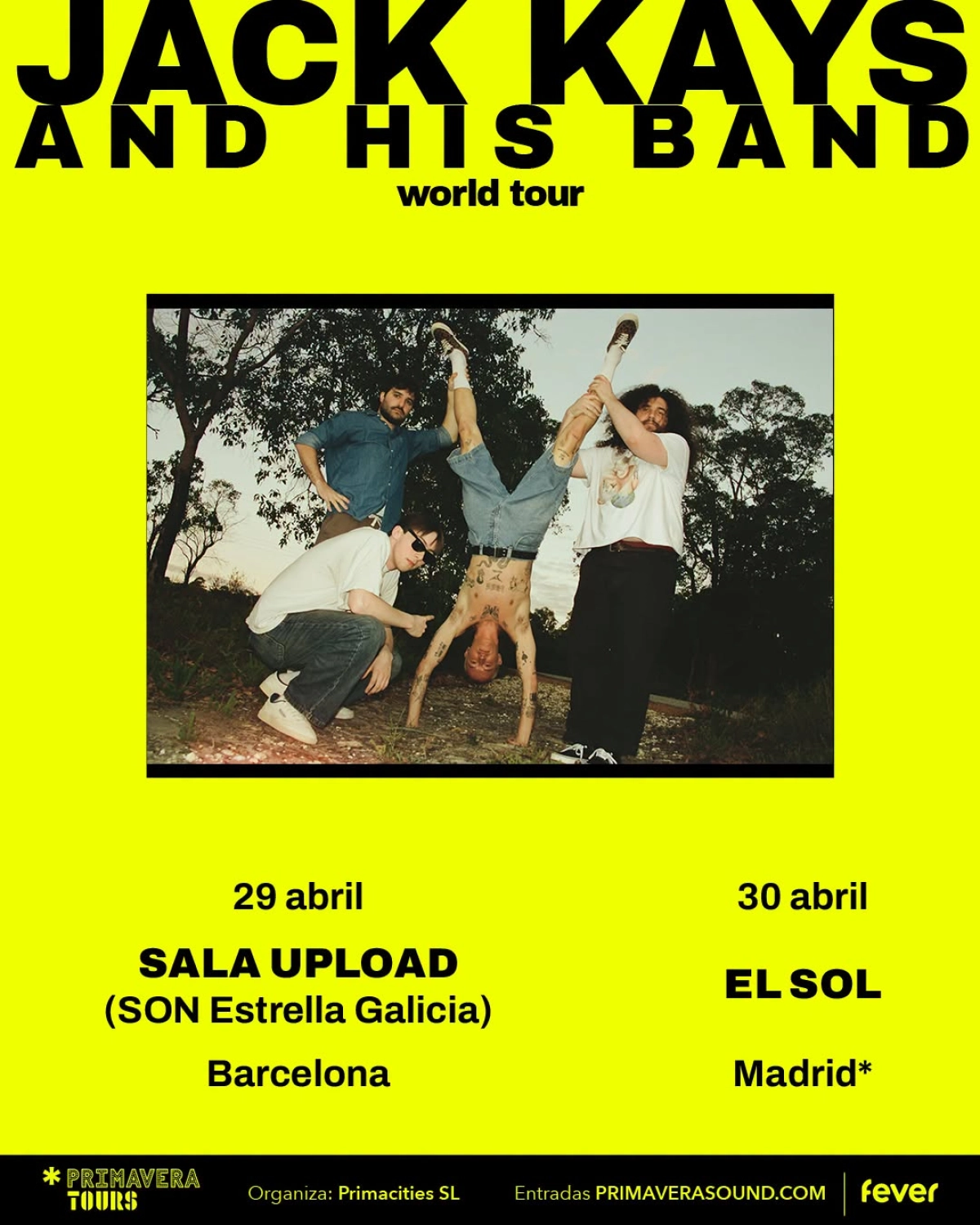 Jack Kays en Sala El Sol Tickets
