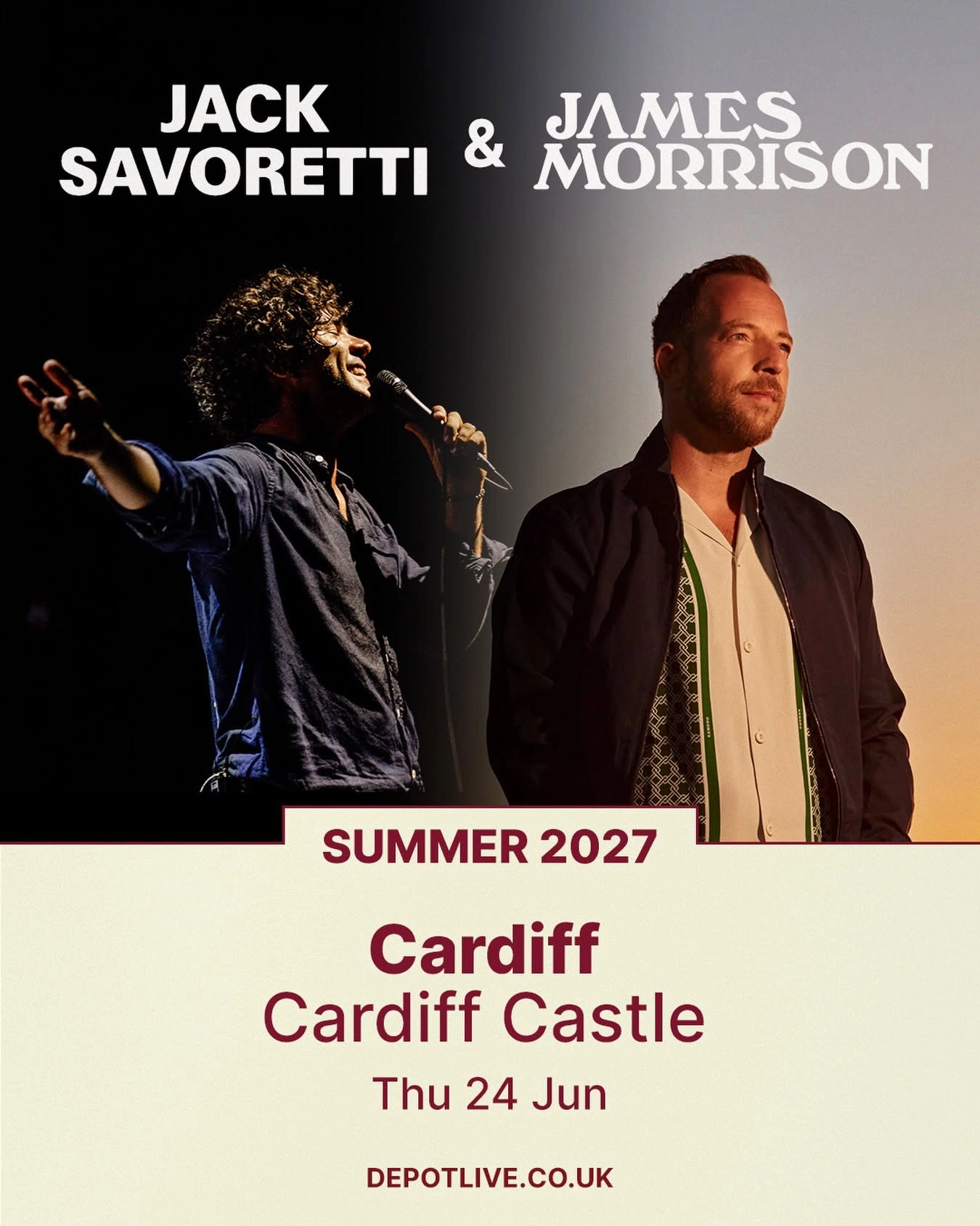 Jack Savoretti - James Morrison at Cardiff Castle Tickets
