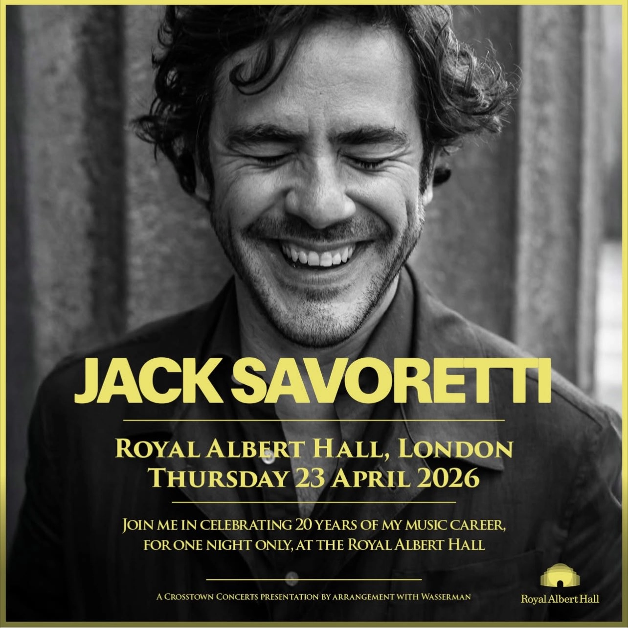 Billets Jack Savoretti (Royal Albert Hall - Londres)