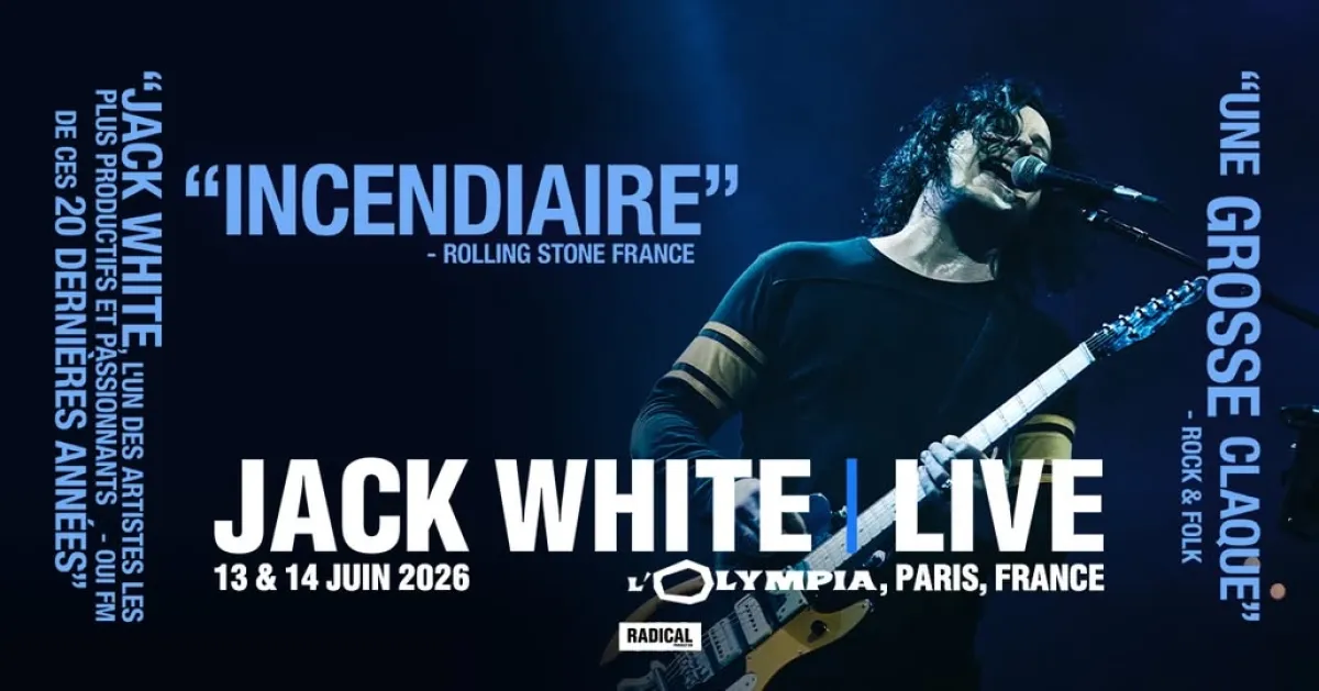 Billets Jack White (Olympia - Paris)