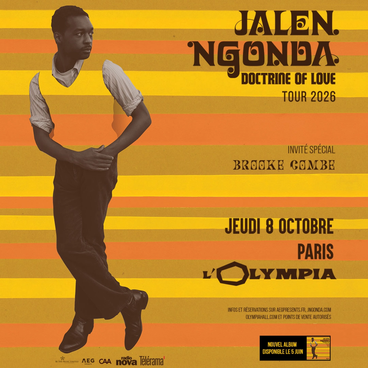 Jalen Ngonda al Olympia Tickets