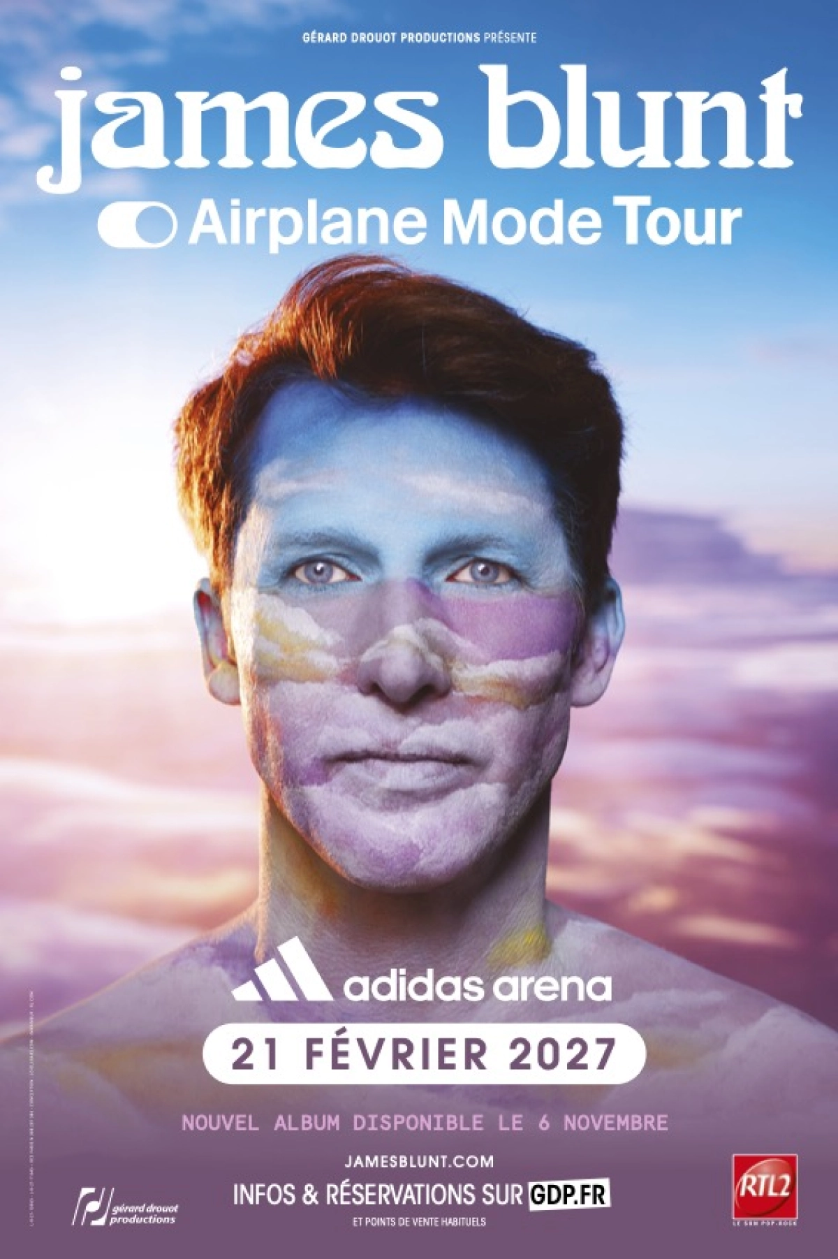 Billets James Blunt (Adidas Arena - Paris)