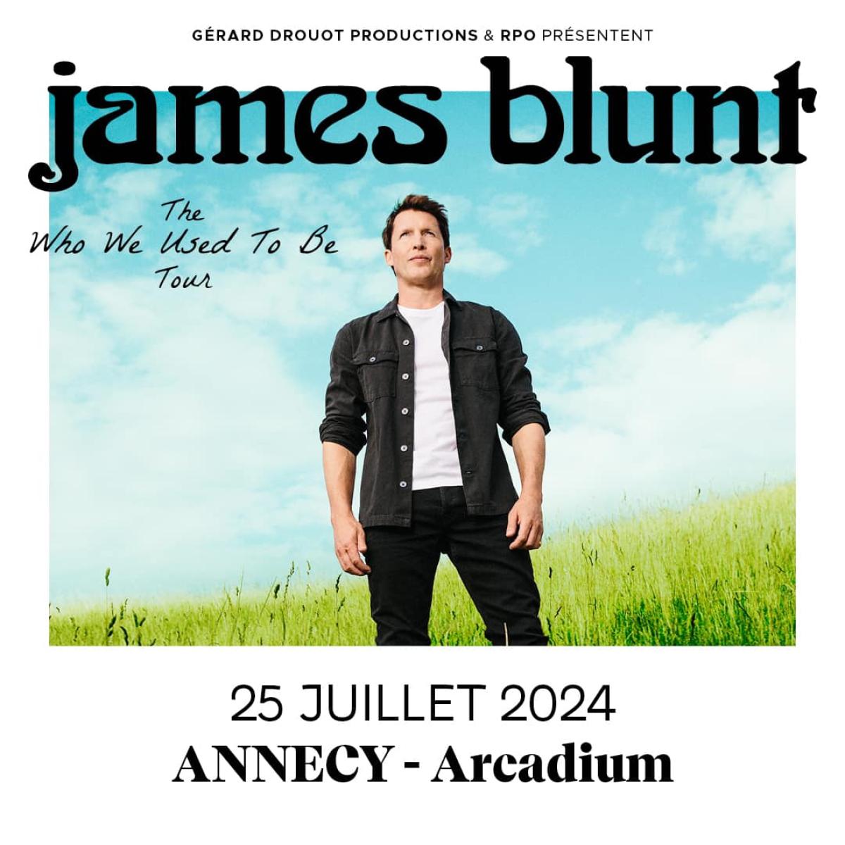 Billets James Blunt (Arcadium - Annecy)