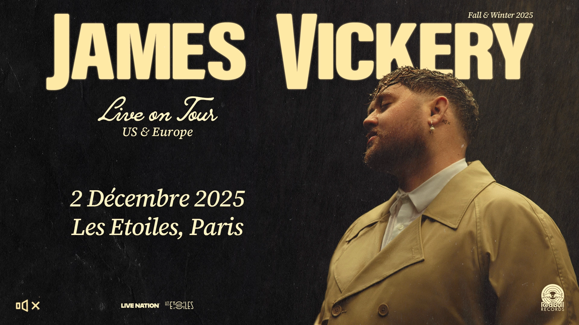 Billets James Vickery (Les Etoiles - Paris)