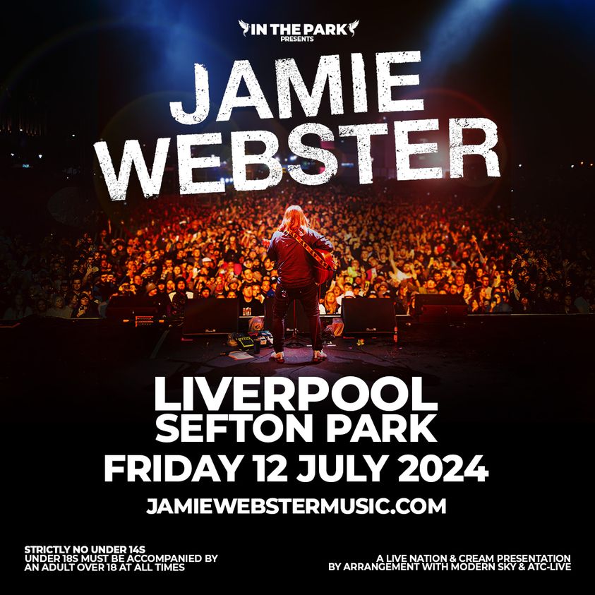 Jamie Webster at Liverpool Sefton Park Tickets