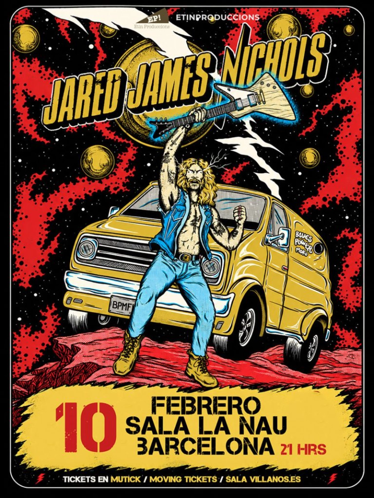 Billets Jared James Nichols (La Nau - Barcelone)
