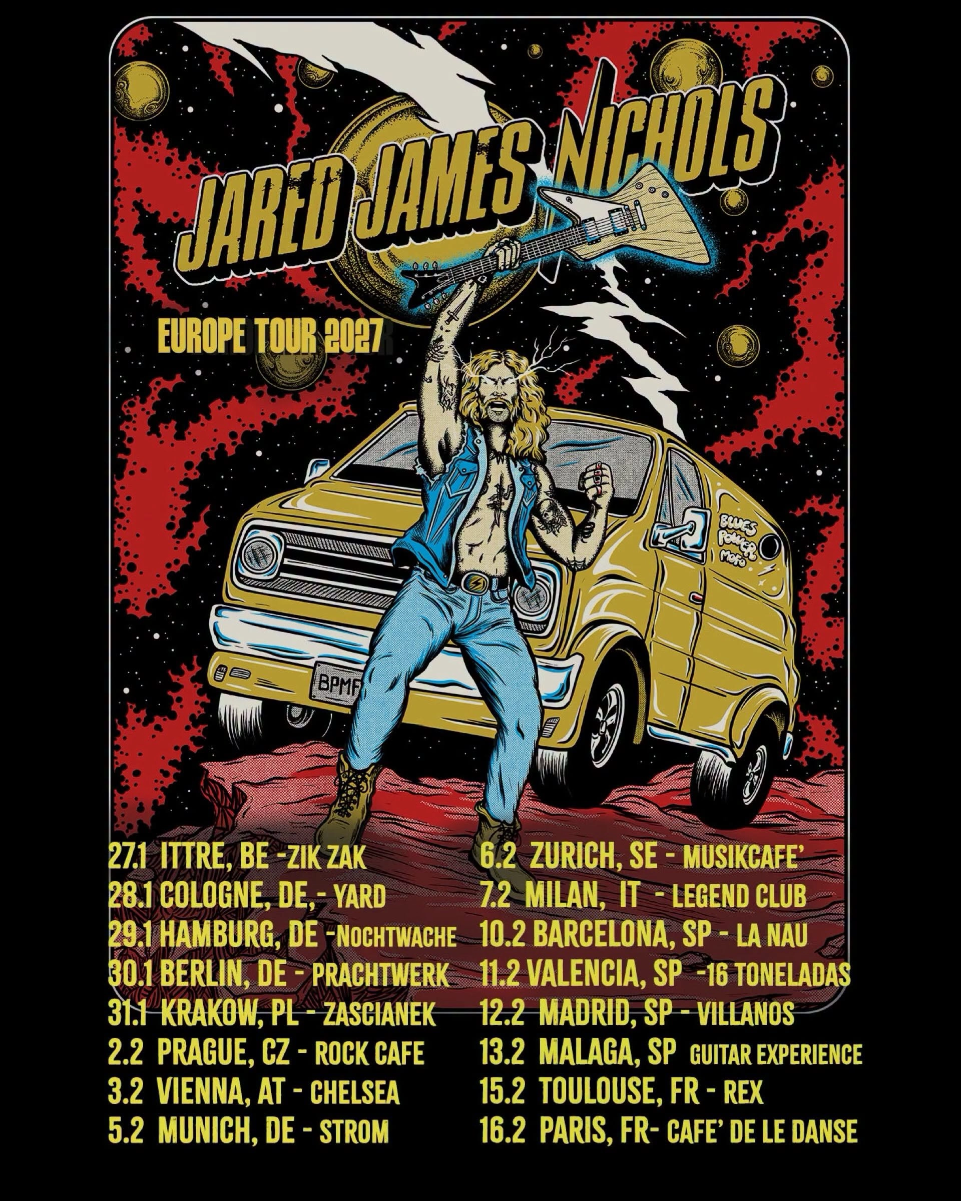 Jared James Nichols at Nochtwache Hamburg Tickets
