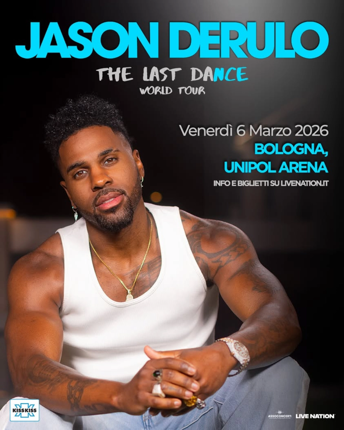 Billets Jason Derulo (Unipol Arena - Bologne)