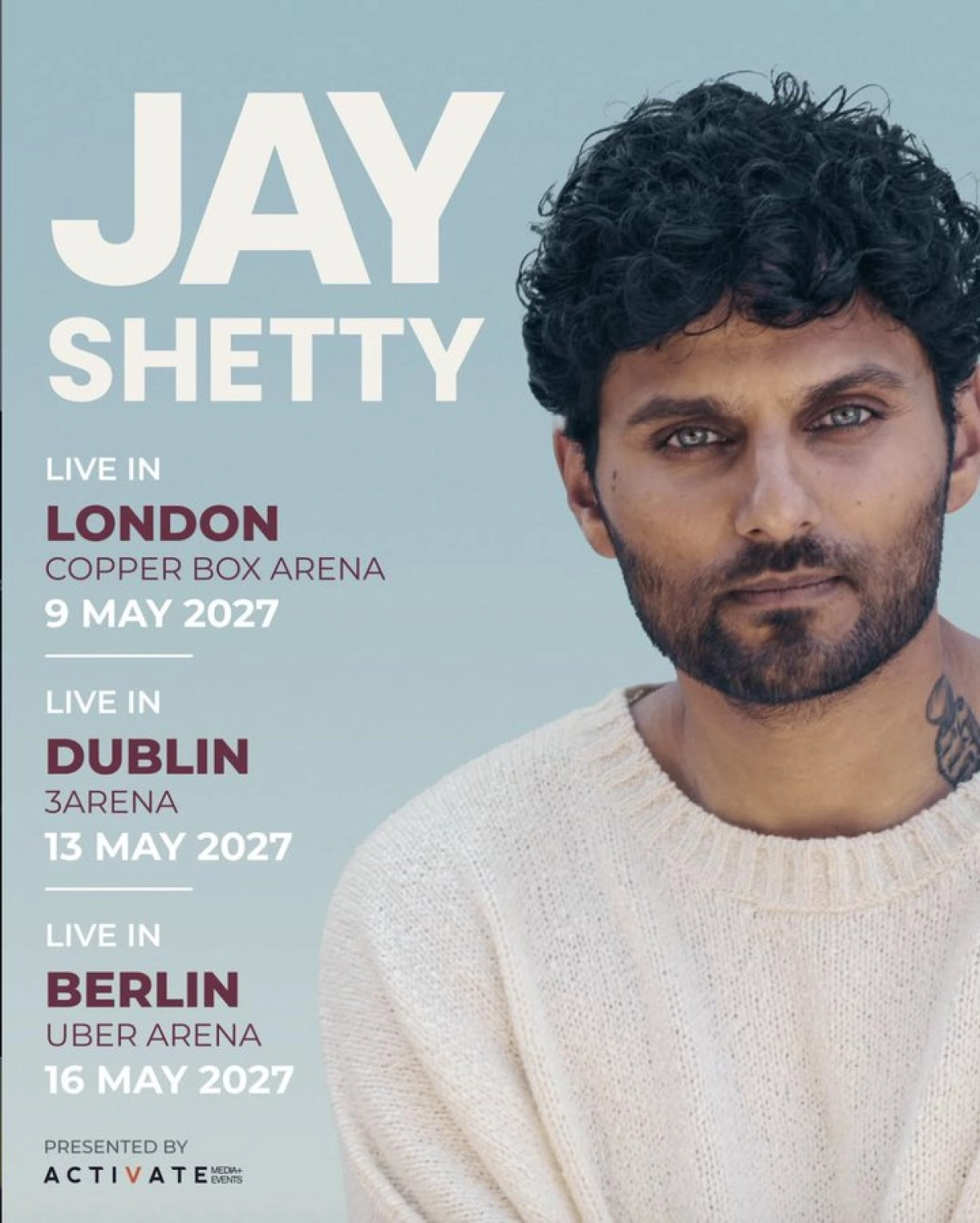 Jay Shetty in der Uber Arena Tickets