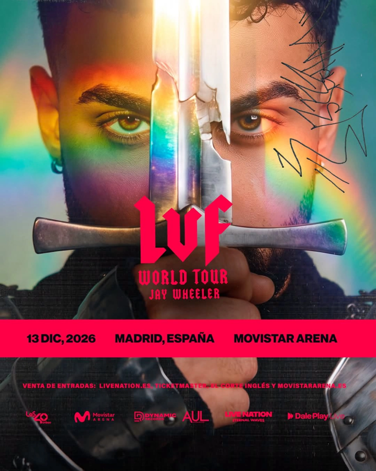 Jay Wheeler at Movistar Arena Madrid Tickets