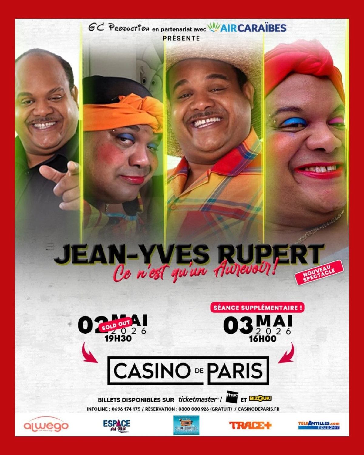 Jean-Yves Rupert at Casino de Paris Tickets