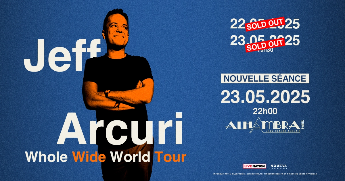Billets Jeff Arcuri (Alhambra - Paris)
