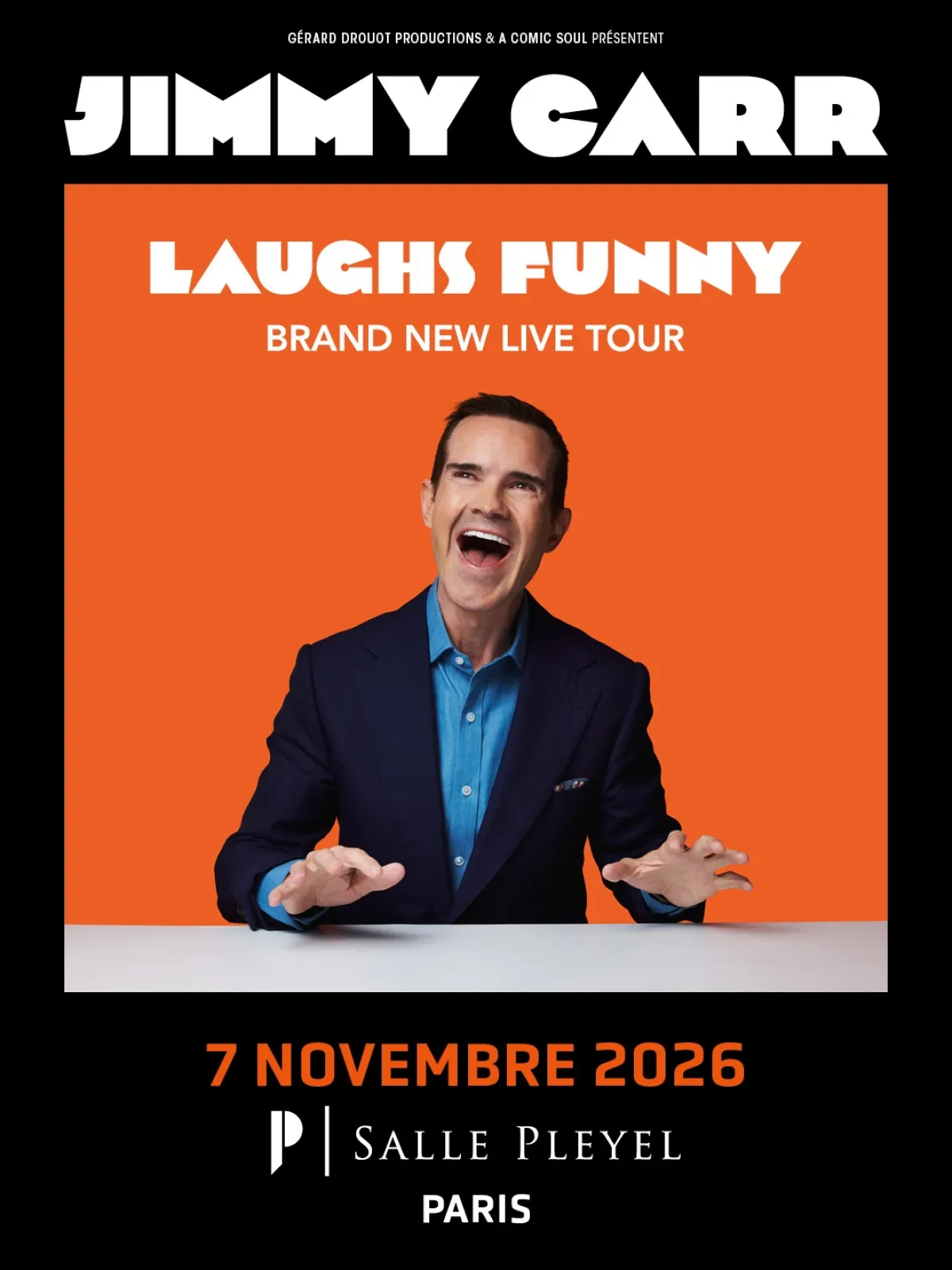 Billets Jimmy Carr (Salle Pleyel - Paris)