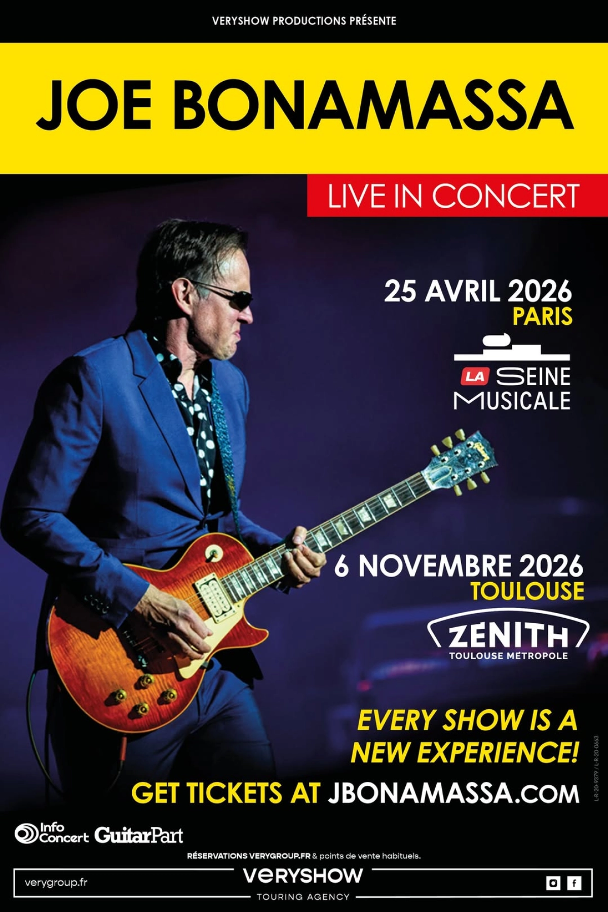 Billets Joe Bonamassa (La Seine Musicale - Paris)