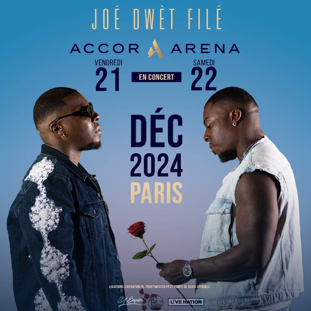 Billets Joé Dwèt Filé à Paris (Accor Arena) du 21 décembre 2025 Infos