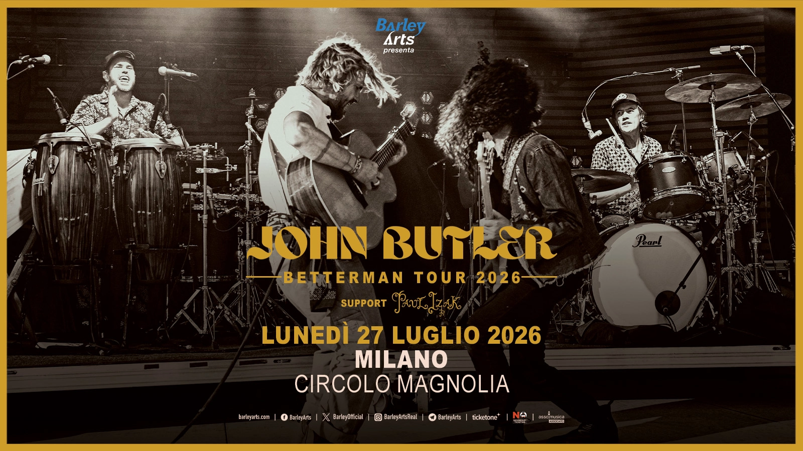 John Butler at Circolo Magnolia Tickets