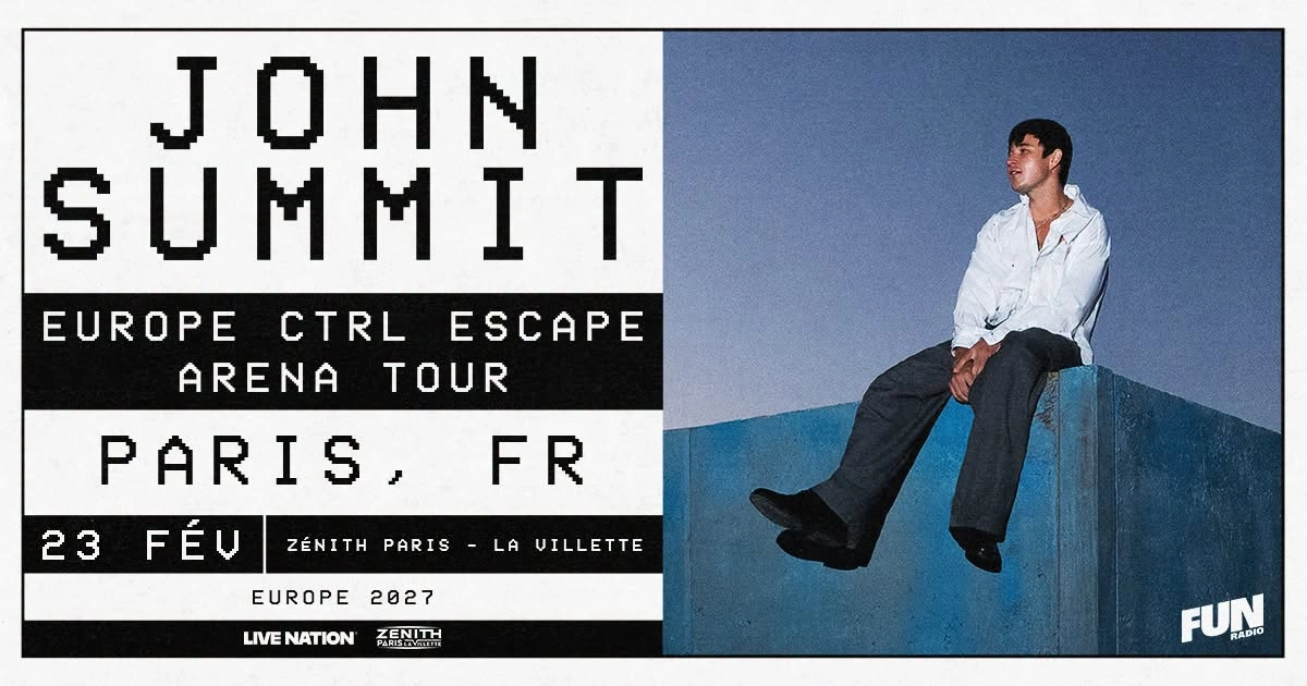 John Summit at Zenith Paris Tickets