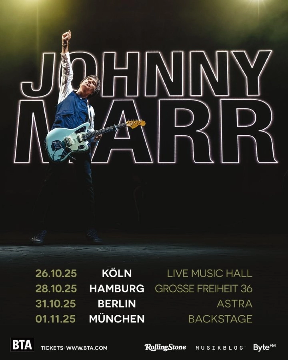 Billets Johnny Marr (Live Music Hall - Cologne)