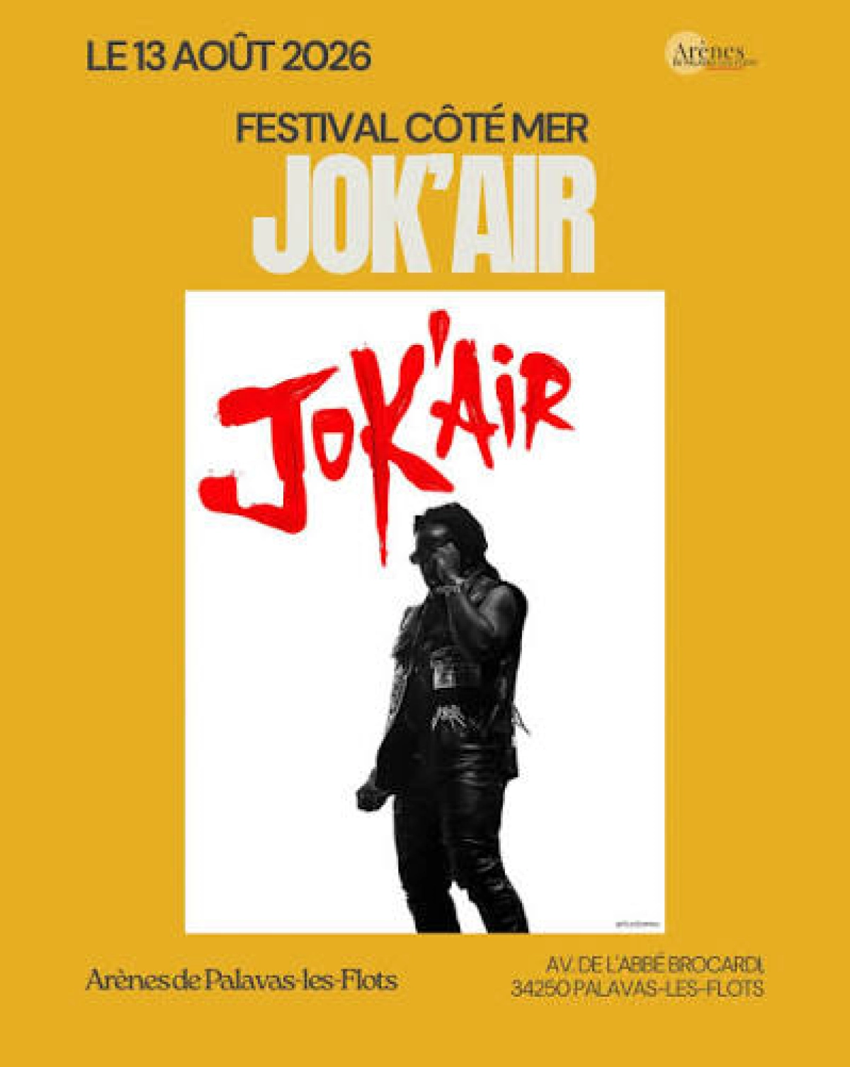 Jok'air at Arenes de Palavas Tickets