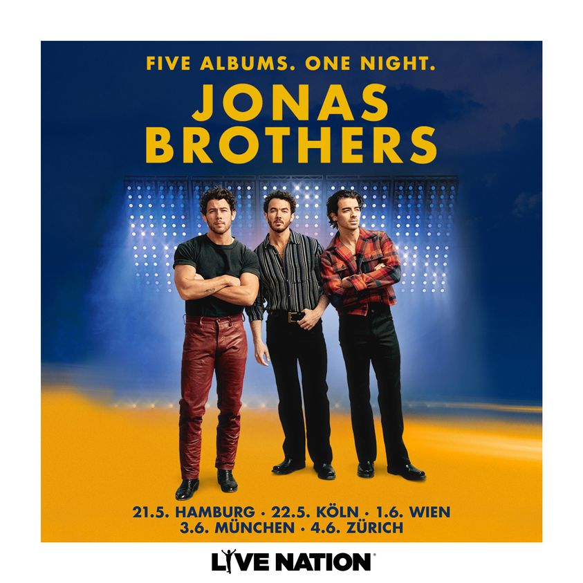 Jonas Brothers - Five Albums. One Night- Tour al Olympiahalle Monaco Tickets