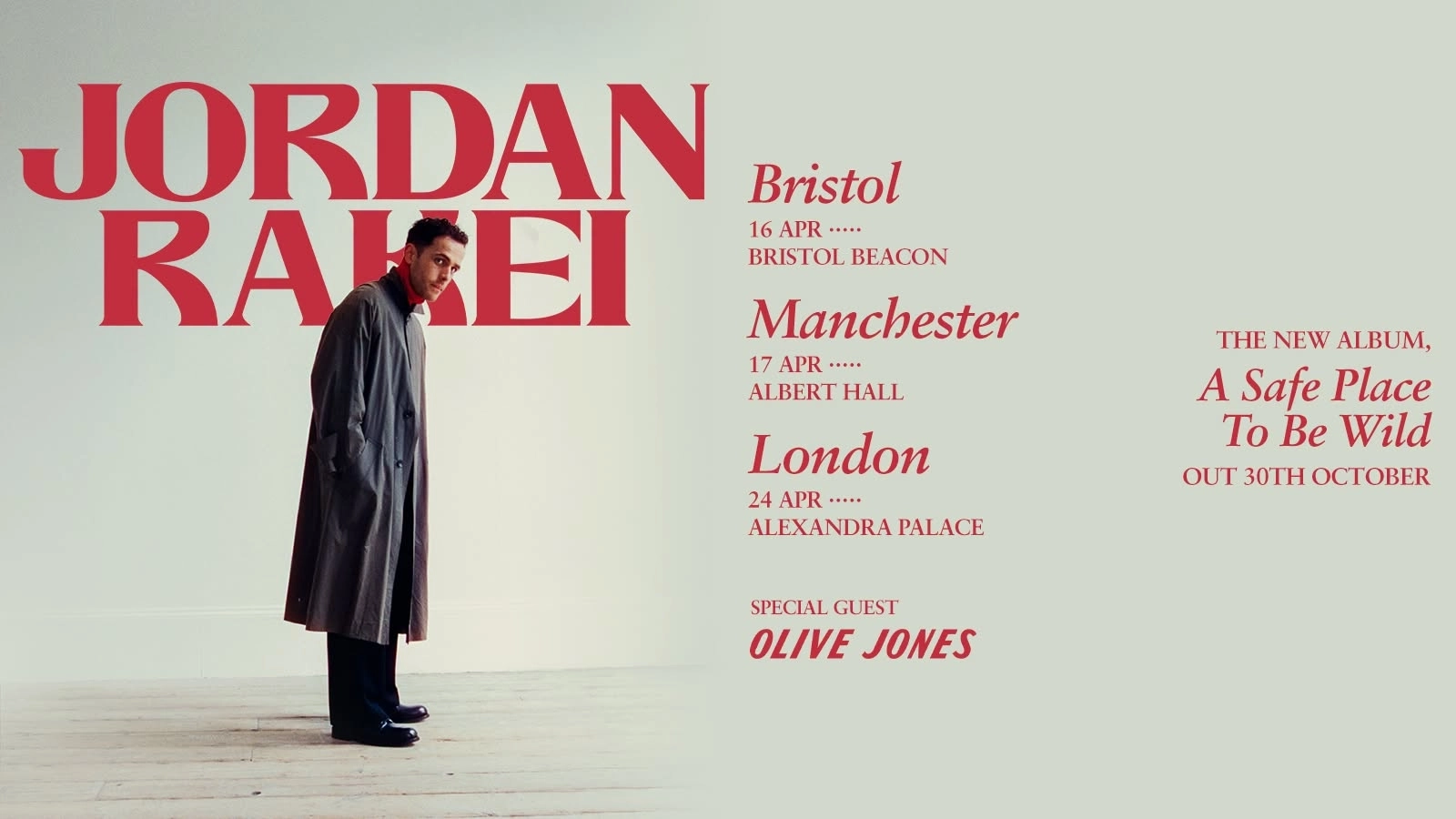 Jordan Rakei in der Albert Hall Manchester Tickets