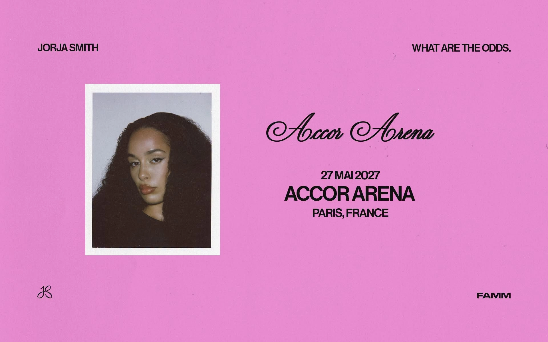 Billets Jorja Smith (Accor Arena - Paris)