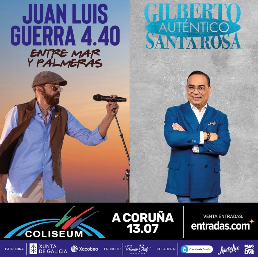 Juan Luis Guerra - Gilberto Santa Rosa al Coliseum da Coruna Tickets