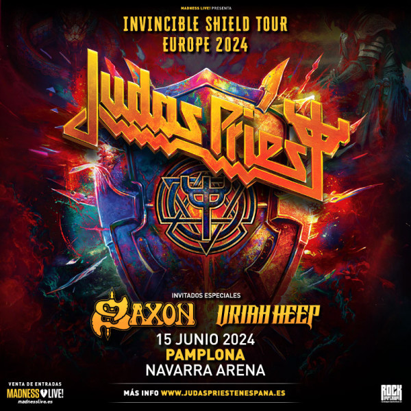 Billets Judas Priest - Saxon - Uriah Heep (Navarra Arena - Pampelune)