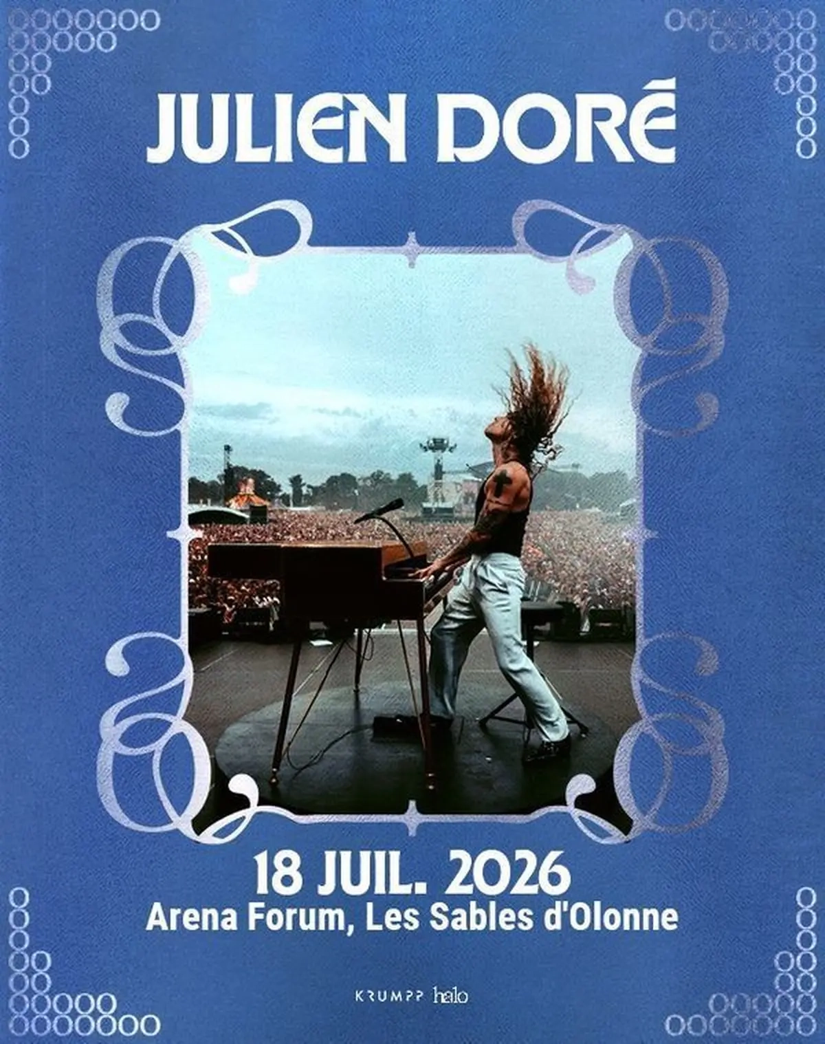 Billets Julien Doré (Arena Forum - Les Sables d'Olonne)
