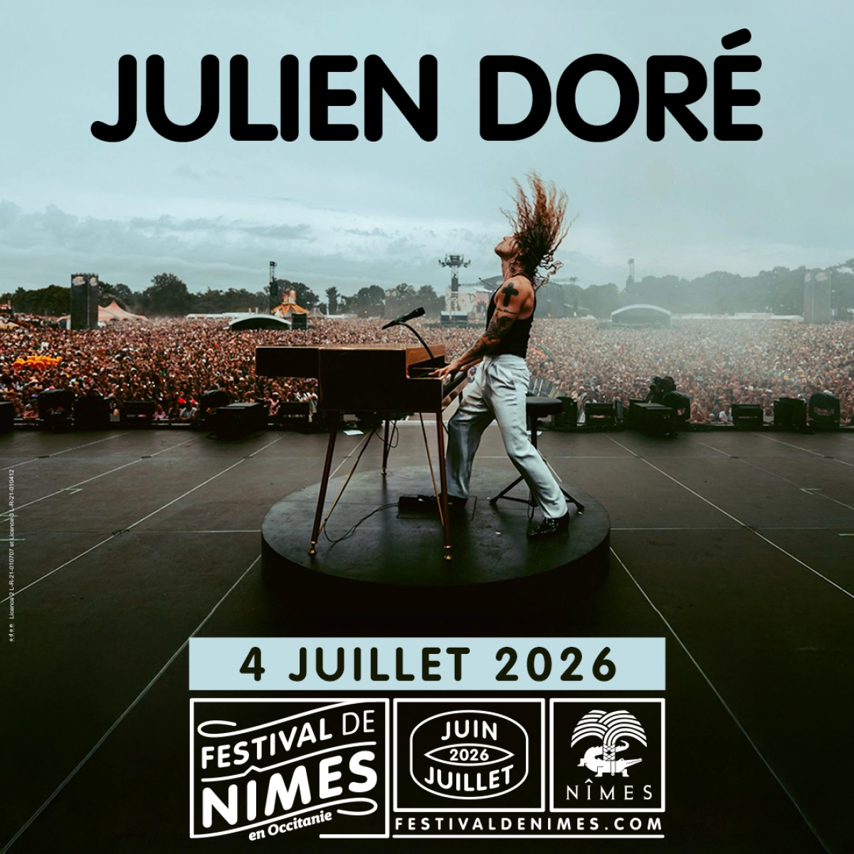 Billets Julien Doré (Arenes de Nimes - Nimes)