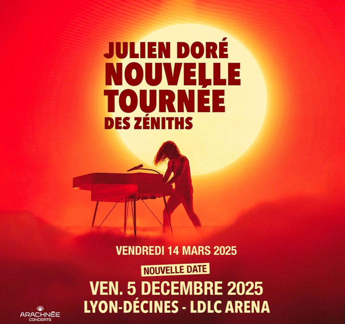 Billets Julien Doré (LDLC Arena - Lyon)