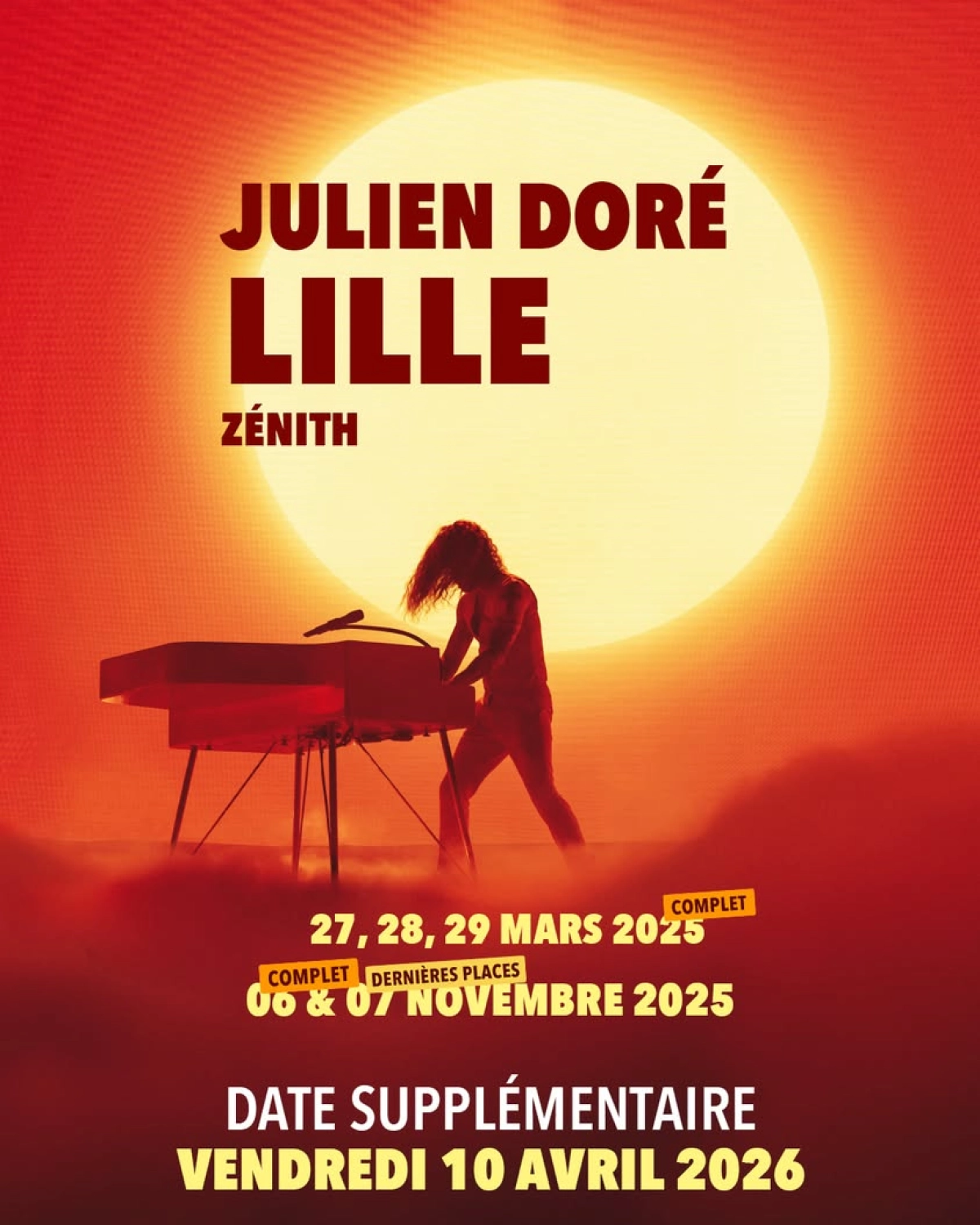 Billets Julien Doré (Zenith Lille - Lille)