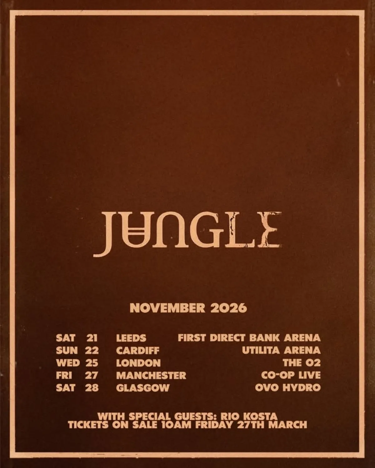 Billets Jungle (Co-op Live - Manchester)