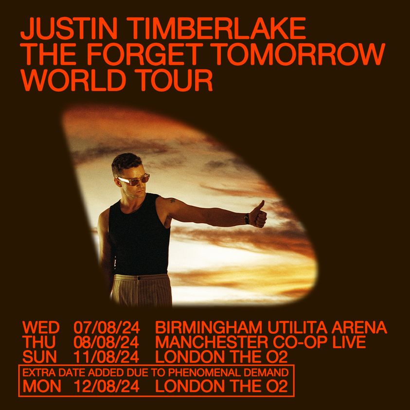 Billets Justin Timberlake (O2 Arena - Londres)