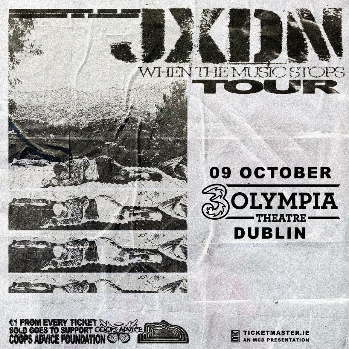 Jxdn - When The Music Stops Tour al 3Olympia Theatre Tickets