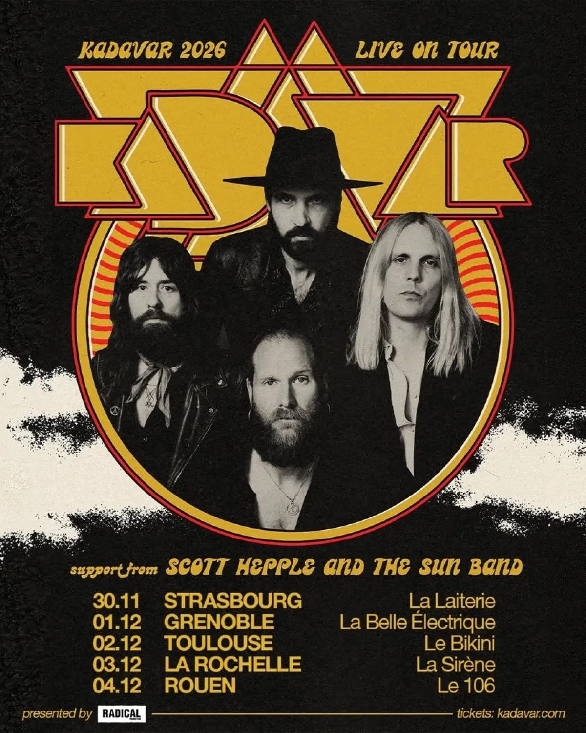 Billets Kadavar (Le 106 - Rouen)