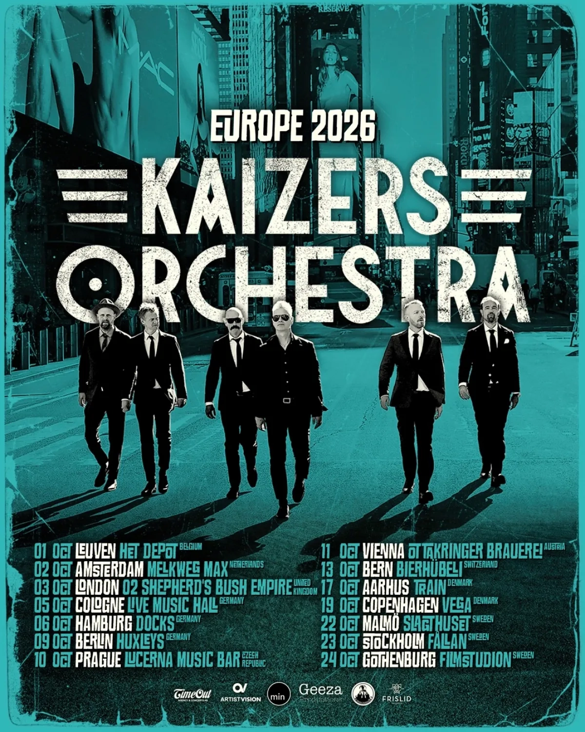 Kaizers Orchestra in der Docks Hamburg Tickets